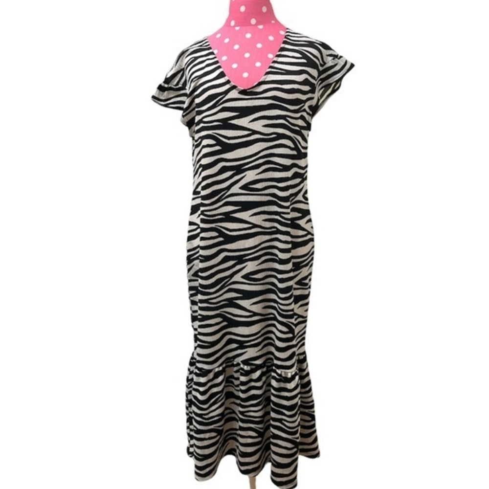 Sfera Zebra Print Dress